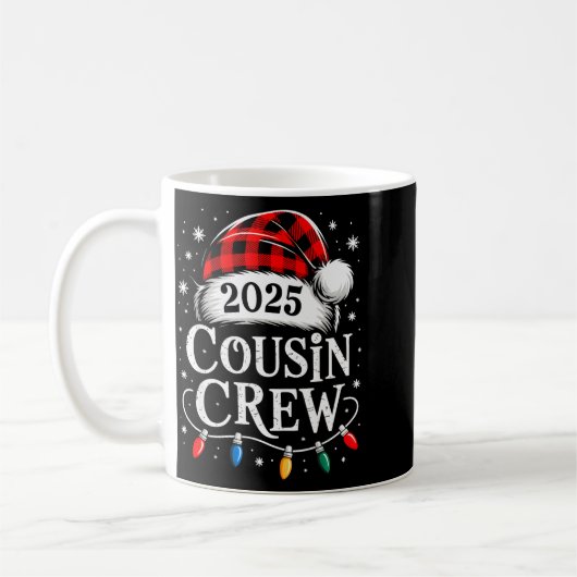 Mug Christmas Cousin Crew 2025 Matching Xmas Family Pa (Gauche)