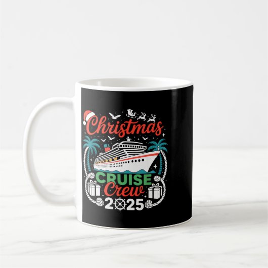 Mug Christmas Cruise Crew 2025 Matching  (Gauche)