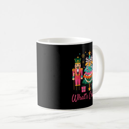 Mug Christmas Crushing It Nutcracker - Funny Retro Ugl (Devant droit)