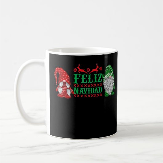 Mug Christmas Cute Gnome Vintage (Gauche)