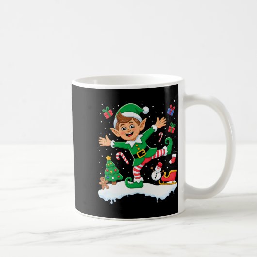 Mug Christmas Dabbing Elf Tree Lights Boys Kids Dab Xm (Droite)