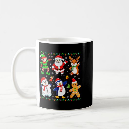 Mug Christmas Dabbing Santa Elf Friends Boys Girls Men (Gauche)