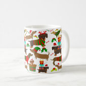 Mug Christmas Dachshund (Devant droit)