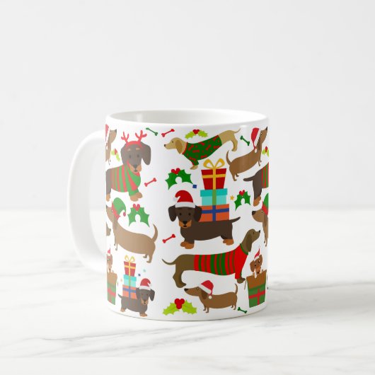 Mug Christmas Dachshund (Devant gauche)
