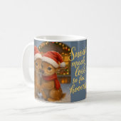 Mug Christmas Deer Couple under Cozy Cabin Lights (Devant gauche)