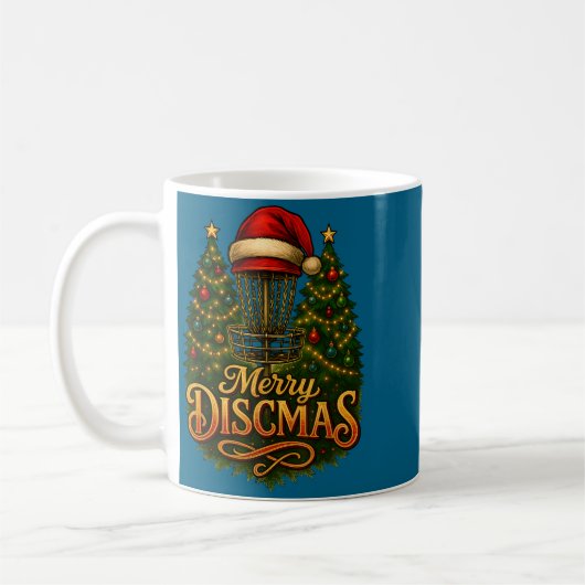 Mug Christmas Disc Golf Merry Discmas  (Gauche)