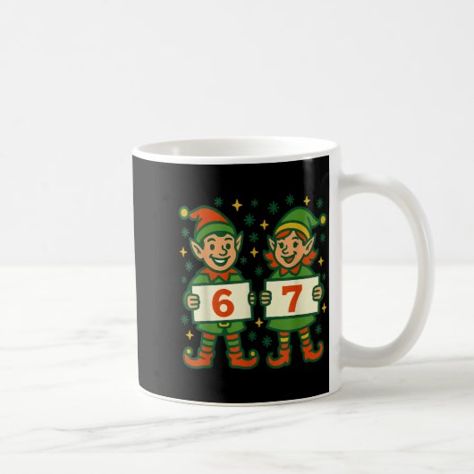 Mug Christmas Elf 6 7 Meme Funny Holiday Elves Gen Alp (Droite)