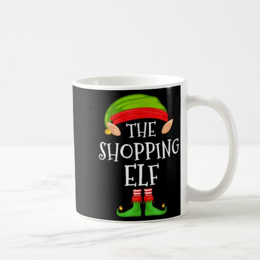 Mug Christmas Elf Matching Family Pajama, The Shopng E (Droite)