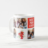 Mug Christmas Elmo | Best Mom - Photo Collage (Devant gauche)