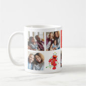 Mug Christmas Elmo | Meilleur papa - Collage photo (Gauche)