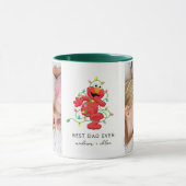 Mug Christmas Elmo | Meilleur papa - Photo (Centre)
