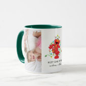 Mug Christmas Elmo | Meilleur papa - Photo (Devant gauche)