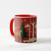 Mug Christmas fawn (Devant gauche)