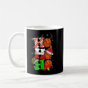Mug Christmas Funny Ho Ho Ho Basketball Pajama Santa L