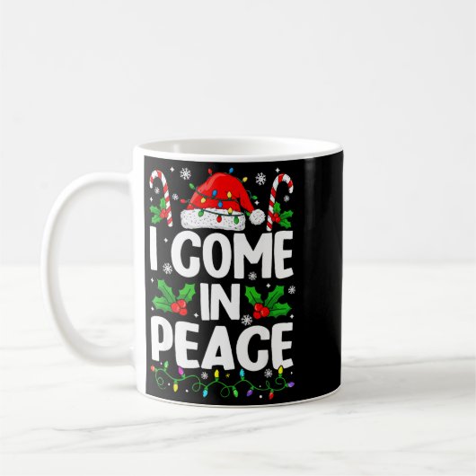 Mug Christmas Funny I Come In Peace Couple Matching Me (Gauche)