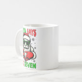 Mug Christmas Funny Santa Says Six Seven 67 Meme Xmas  (Devant gauche)