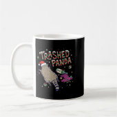 Mug Christmas Funny Trashed Panda Racoon Gets Drunk Xm (Gauche)