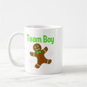 Mug Christmas Gender Reveal Gingerbread Cookie Team Bo (Gauche)