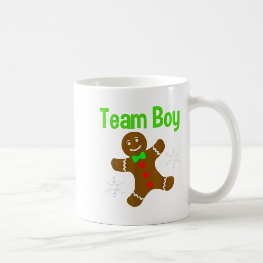 Mug Christmas Gender Reveal Gingerbread Cookie Team Bo (Droite)