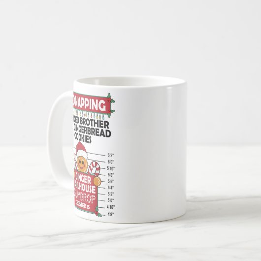 Mug Christmas Gingerbread Man Ginger Jailhouse Kidnapn (Devant gauche)