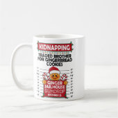 Mug Christmas Gingerbread Man Ginger Jailhouse Kidnapn (Gauche)