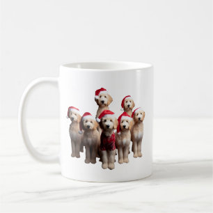 Mug Christmas Goldendoodle, Xmas Labradoodle chien