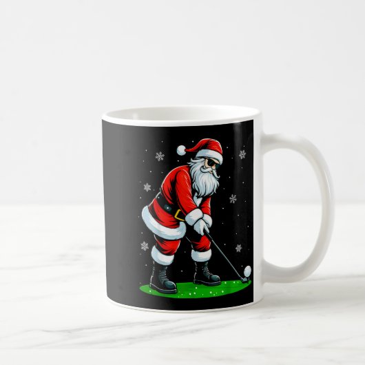 Mug Christmas Golf Santa Golfer Xmas Funny Christmas G (Droite)
