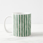 Mug Christmas Green Stripes Snowflake (Gauche)