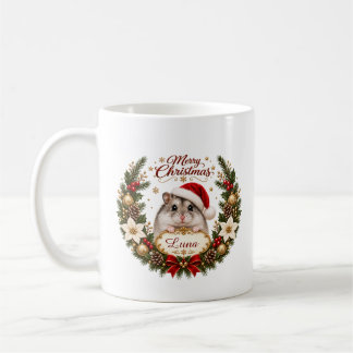 Mug Christmas Hamster with Custom Name and Year