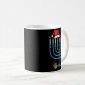 Mug Christmas Hat Menorah Jew Hanukkah Chanukah Men Wo (Devant droit)