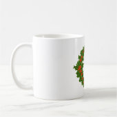 Mug Christmas Holly Wreath (Gauche)