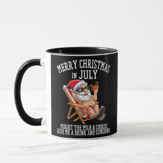 Mug Christmas In July Forget Milk Cookies Party Santa (Gauche)