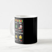 Mug Christmas Jolly Syllables Teacher Students Funny S (Devant gauche)