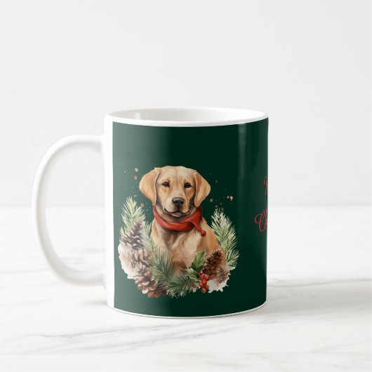 Mug Christmas Labrador (Gauche)