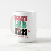 Mug Christmas Labrador Chien Maman (Devant gauche)