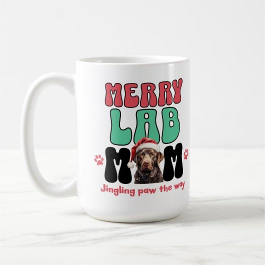 Mug Christmas Labrador Chien Maman (Gauche)