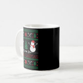Mug Christmas Lacrosse Lax Player Ugly Christmas Xmas (Devant gauche)
