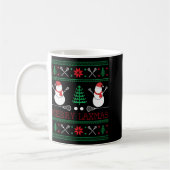 Mug Christmas Lacrosse Lax Player Ugly Christmas Xmas (Gauche)