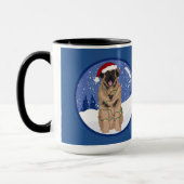 Mug Christmas Leonberger (Gauche)