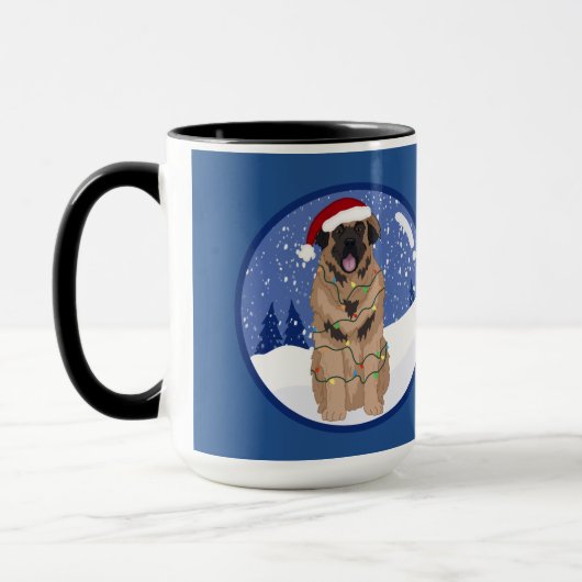 Mug Christmas Leonberger (Gauche)
