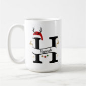 Mug Christmas Letter H Alphabet (Gauche)