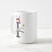 Mug Christmas Letter I Alphabet  (Devant gauche)