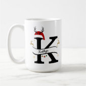 Mug Christmas Letter K Alphabet  (Gauche)