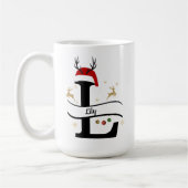 Mug Christmas Letter L Alphabet  (Gauche)