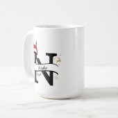 Mug Christmas Letter N Alphabet  (Devant gauche)