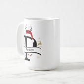 Mug Christmas Letter P Alphabet  (Devant gauche)