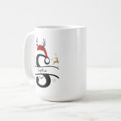 Mug Christmas Letter S Alphabet  (Devant gauche)