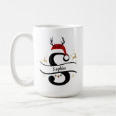 Mug Christmas Letter S Alphabet  (Gauche)
