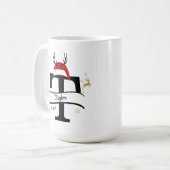 Mug Christmas Letter T Alphabet  (Devant gauche)