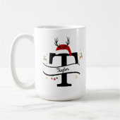 Mug Christmas Letter T Alphabet  (Gauche)